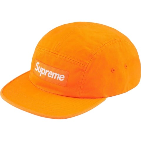 Supreme Washed Chino Twill Camp Cap - Light Orange