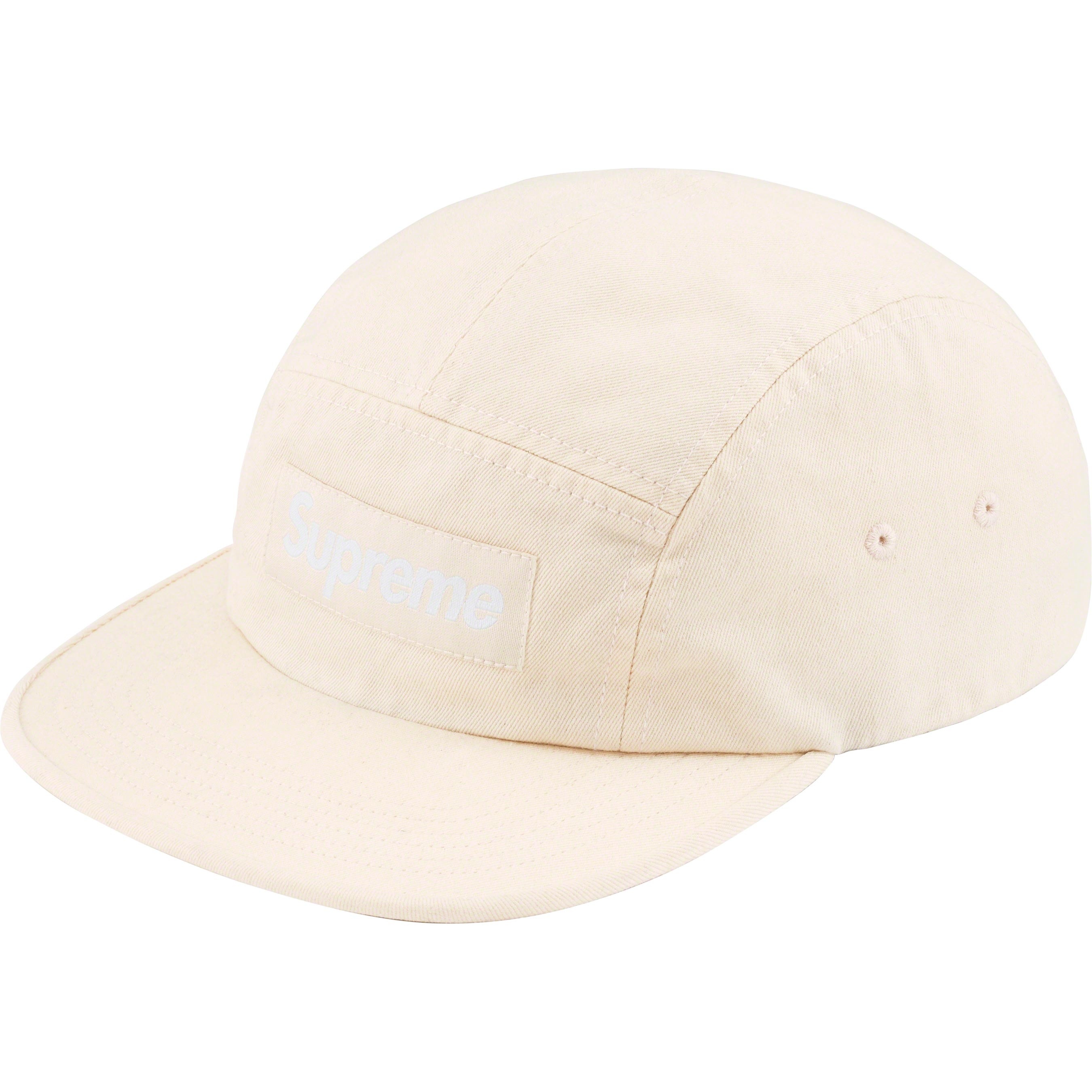 Supreme Washed Chino Twill Camp Cap (FW23) - Natural - $48