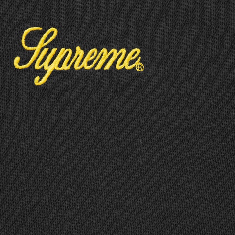 Supreme Washed Script S/S Top - Black
