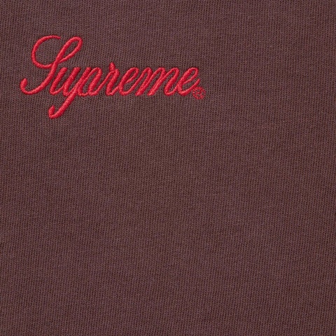 Supreme Washed Script S/S Top - Dark Brown