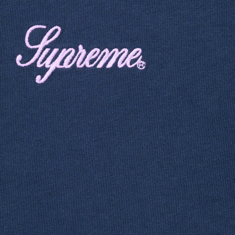 Supreme Washed Script S/S Top - Navy