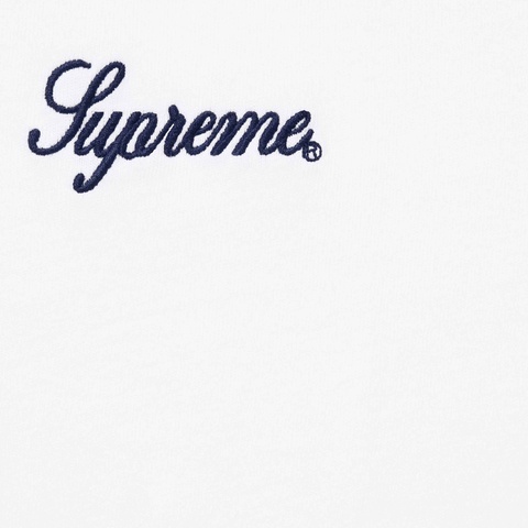 Supreme Washed Script S/S Top - White