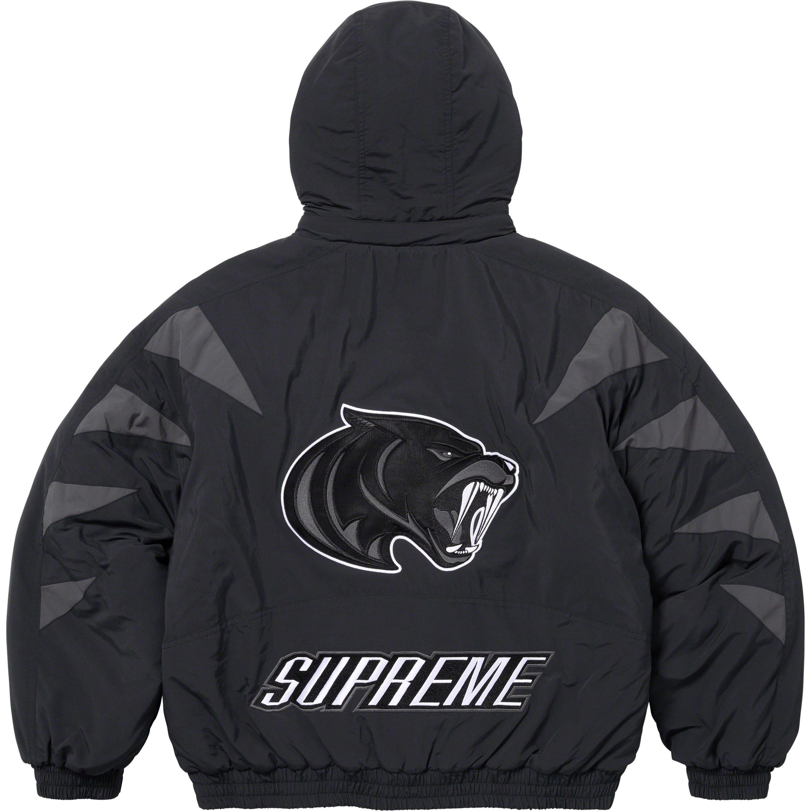 Supreme Wildcat Sideline Puffer Jacket (FW23) - Black - $248