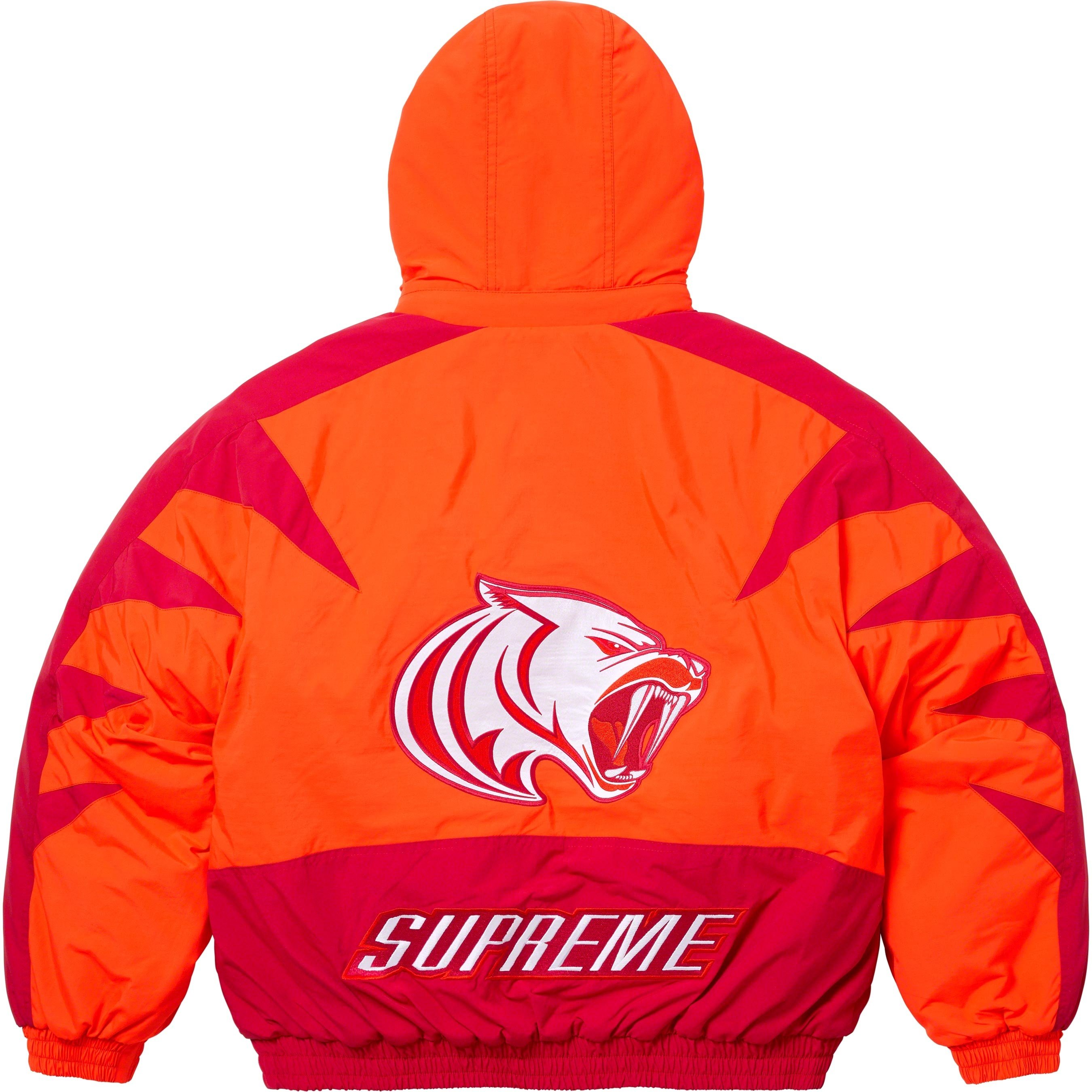 Supreme Wildcat Sideline Puffer Jacket (FW23) - Orange - $248