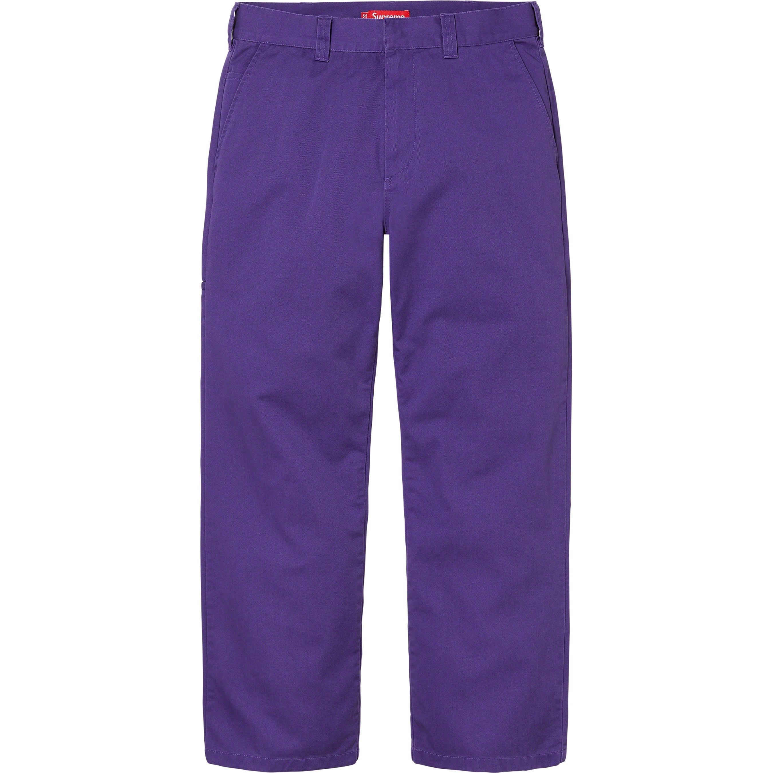 Supreme Work Pant (FW23) - Purple - $128