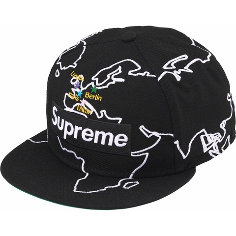 Supreme Worldwide Box Logo New Era® - Black
