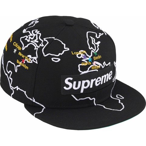 Supreme Worldwide Box Logo New Era® - Black