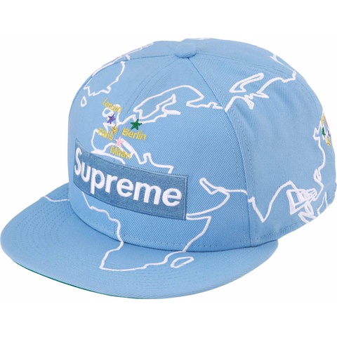 Supreme Worldwide Box Logo New Era® - Light Blue