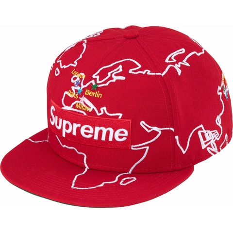 Supreme Worldwide Box Logo New Era® - Red
