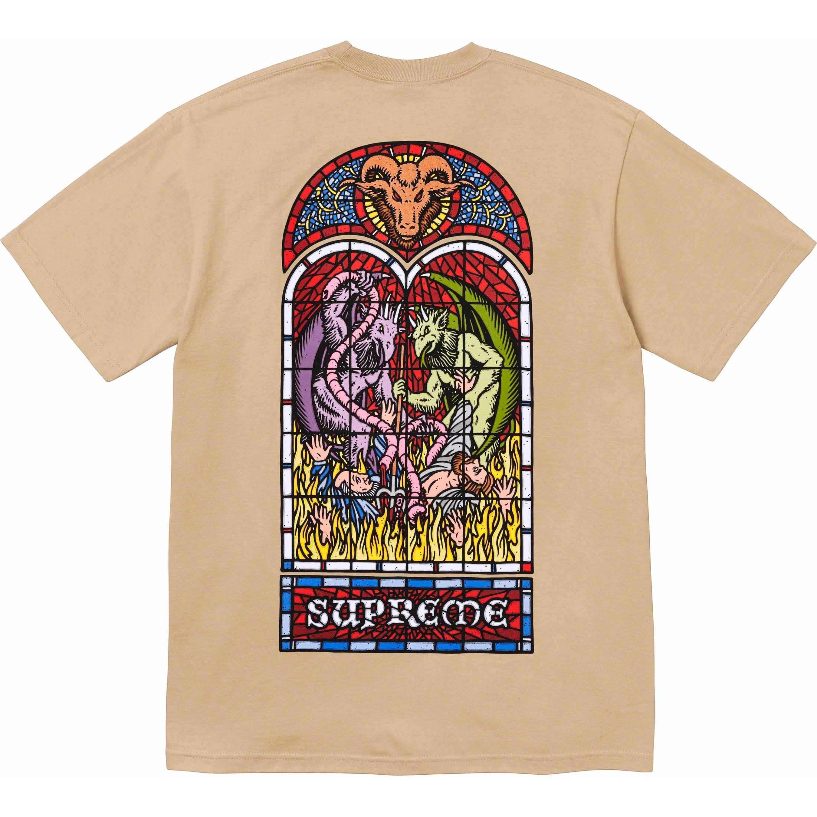 Supreme Worship Tee (FW23) - Khaki - $40