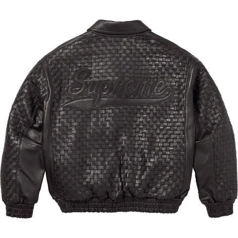 Woven Leather Varsity Jacket - fall/winter 2023 - Supreme