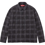 Supreme Woven Plaid Shirt (FW23) - Black