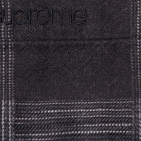 Supreme Woven Plaid Shirt - Black