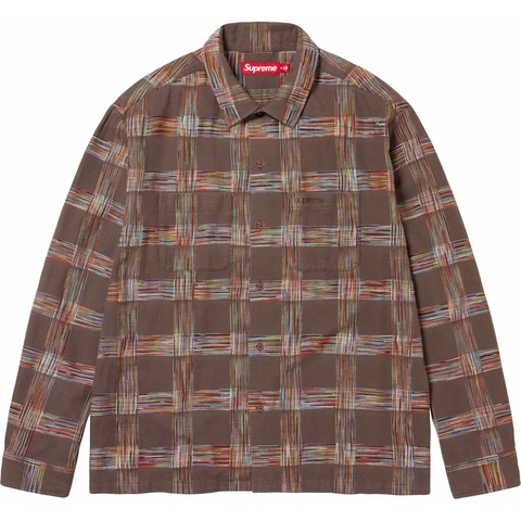Supreme Woven Plaid Shirt - Light Brown