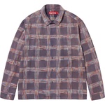 Supreme Woven Plaid Shirt (FW23) - Washed Navy