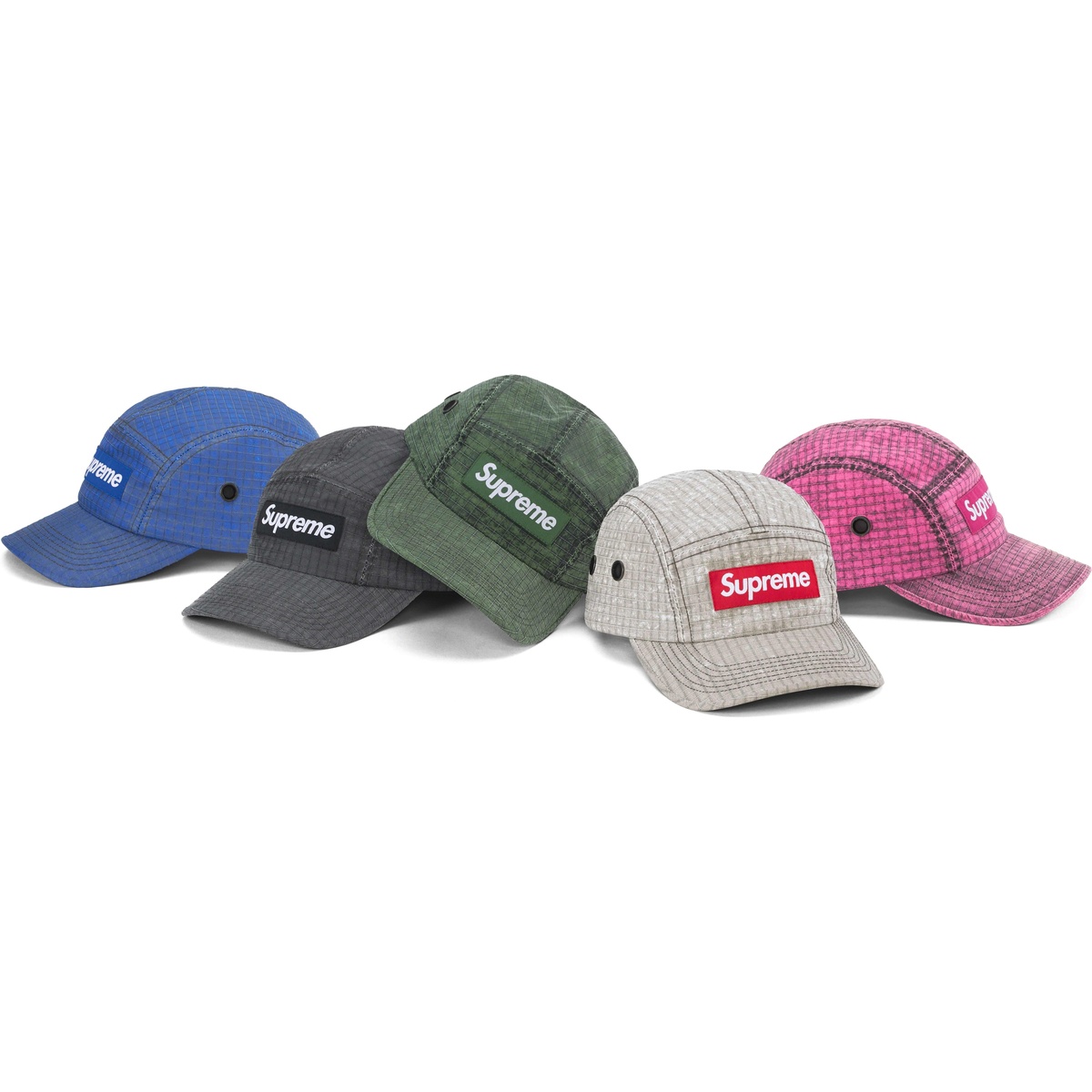Supreme Distressed Ripstop Camp Cap (fall/winter 2023) - $58.00