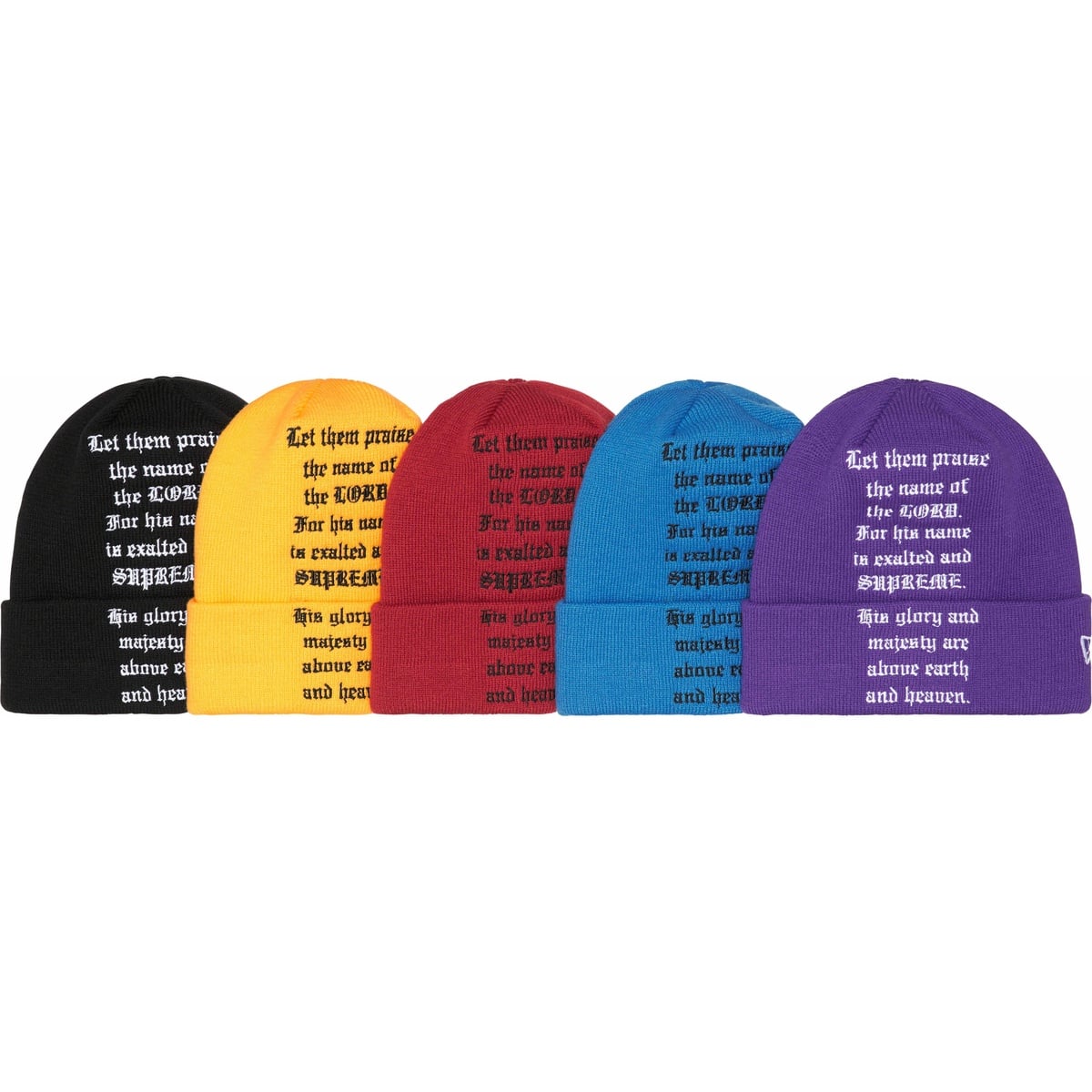 23FW Supreme シュプリーム New Era Psalm Beanie Fall/Winter 2023 Preview – Supreme