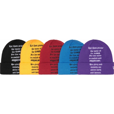 New Era® Psalm Beanie - fall/winter 2023 - Supreme