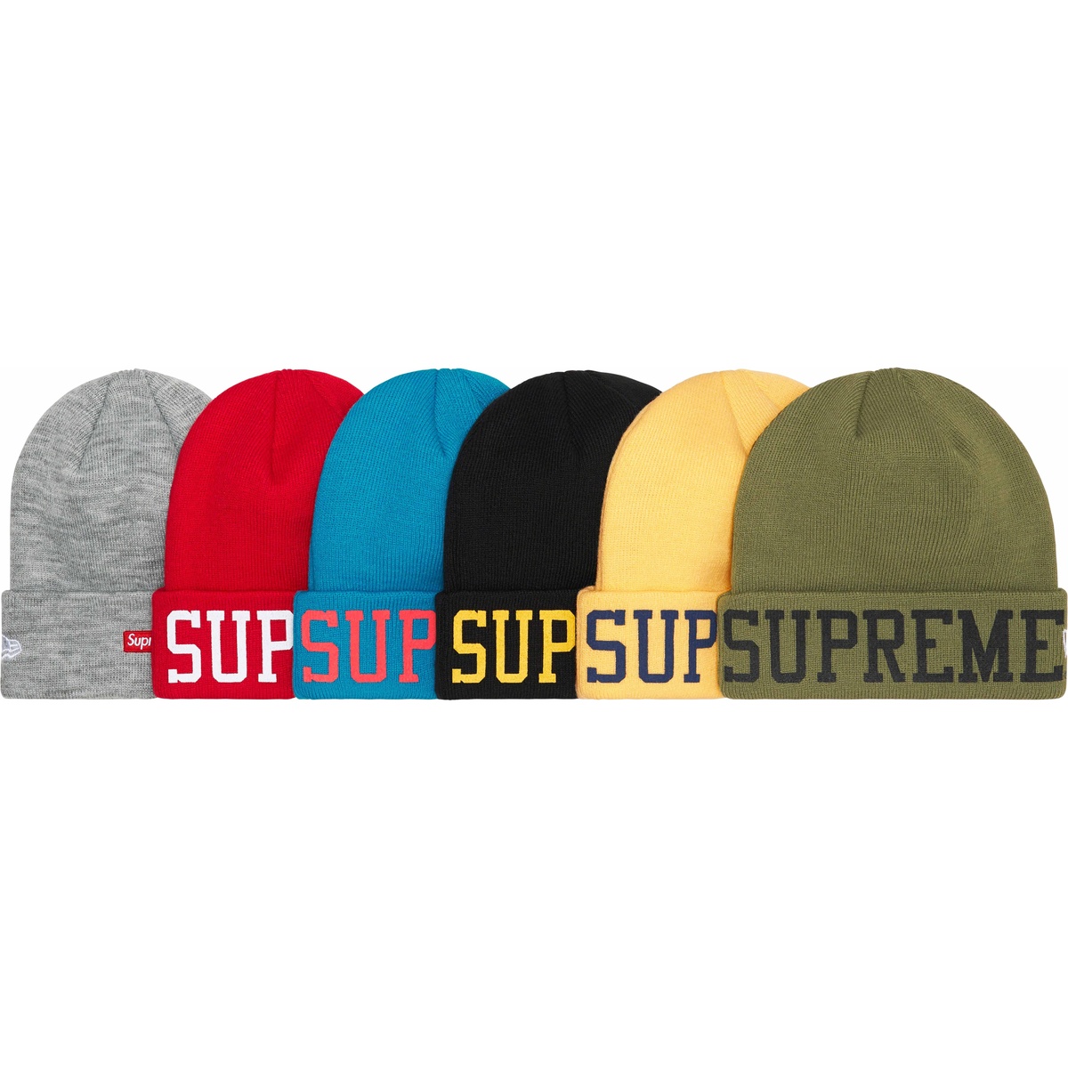 Supreme New Era® Varsity Beanie (fall/winter 2023) - $40.00