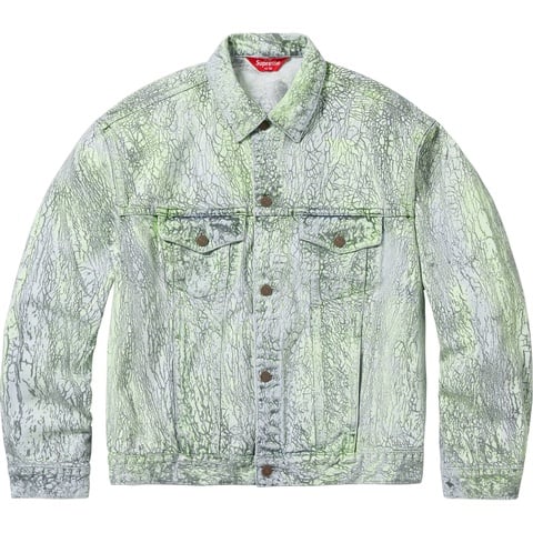 Supreme Crackle Denim Trucker Jacket - Colorway
