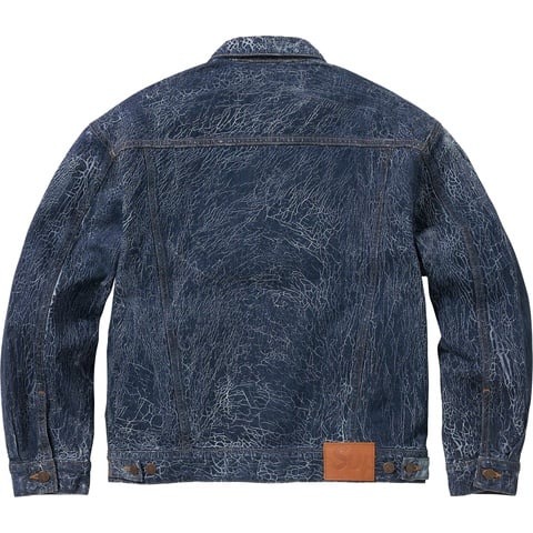 Supreme Crackle Denim Trucker Jacket - Colorway