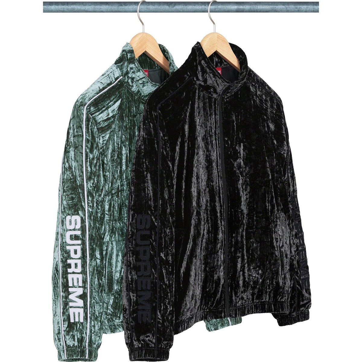 Crushed Velvet Track Jacket - SupremeCommunity
