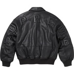 Supreme GORE-TEX Infinium WINDSTOPPER Leather Varsity Jacket (FW23)