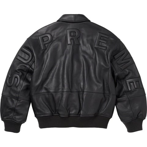 Supreme GORE-TEX Infinium WINDSTOPPER® Leather Varsity Jacket - Colorway