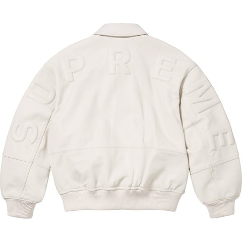 GORE-TEX Infinium WINDSTOPPER® Leather Varsity Jacket - Supreme