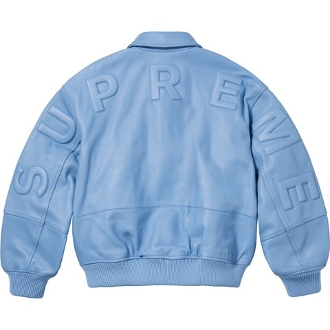 Supreme GORE-TEX Infinium WINDSTOPPER® Leather Varsity Jacket - Colorway