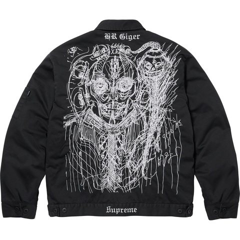 H.R. Giger Embroidered Work Jacket - Supreme