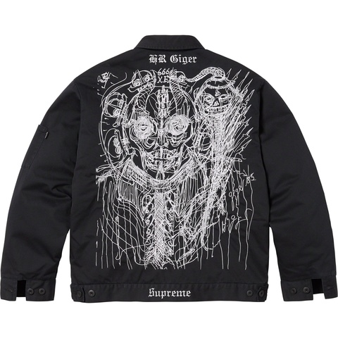 H.R. Giger Embroidered Work Jacket - Supreme
