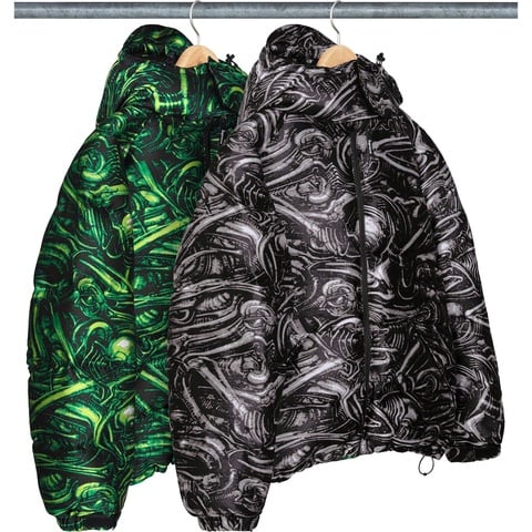 Supreme H.R. Giger Jacquard Down Puffer Jacket - $498.00