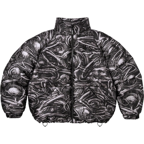H.R. Giger Jacquard Down Puffer Jacket - Supreme