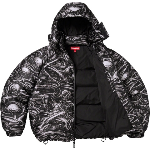ジャケット・アウター supreme H.R. Giger Jacquard Down Puffer H.R. Giger Jacquard Down Puffer Jacket - Supreme
