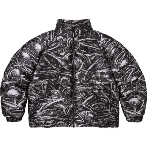 H.R. Giger Jacquard Down Puffer Jacket - Supreme