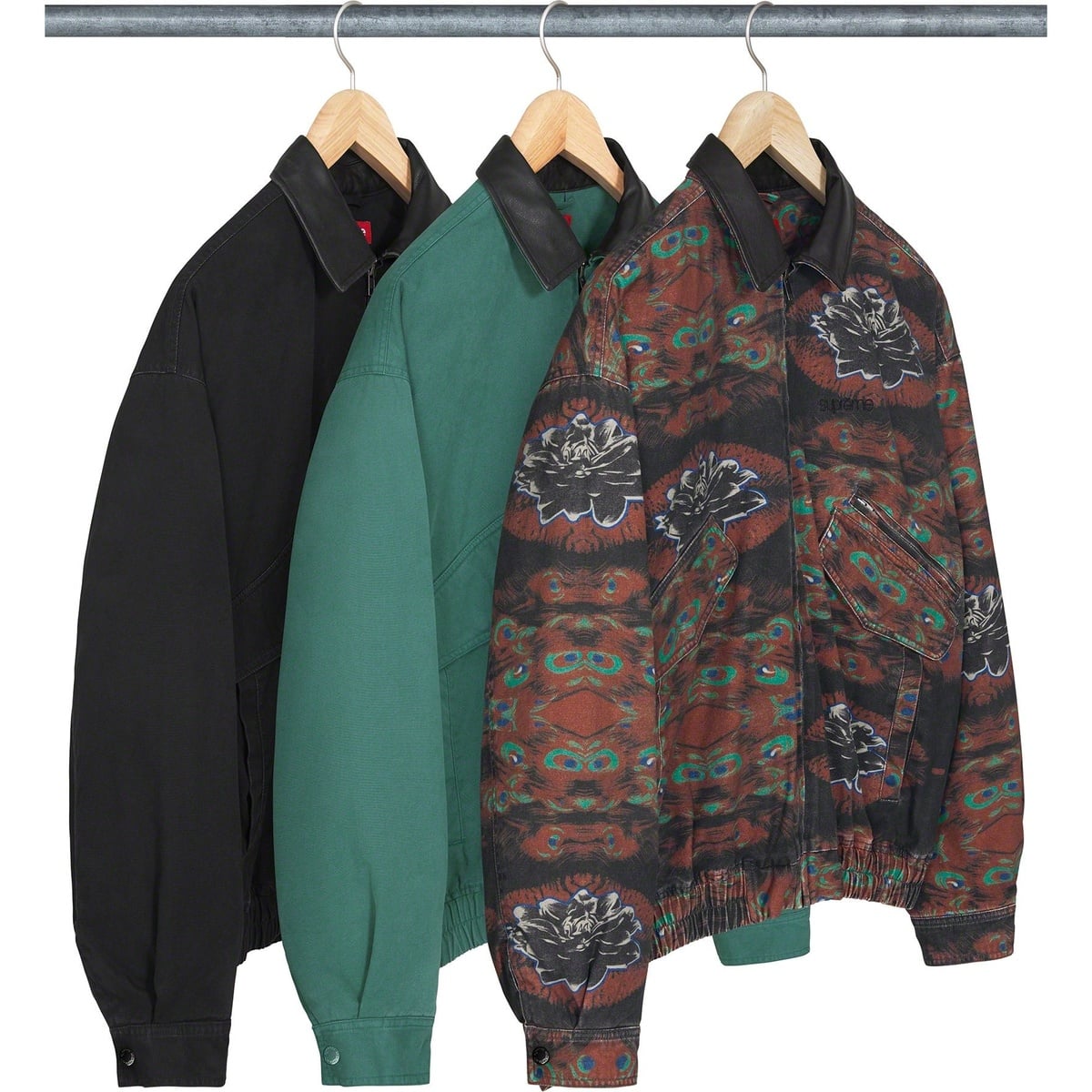 Leather Collar Utility Jacket - SupremeCommunity