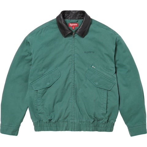 Supreme Leather Collar Utility Jacket - Colorway