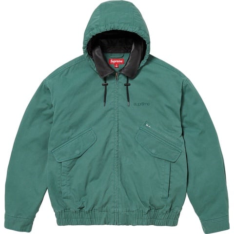 Supreme Leather Collar Utility Jacket - Colorway