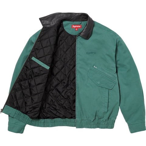 Supreme Leather Collar Utility Jacket - Colorway