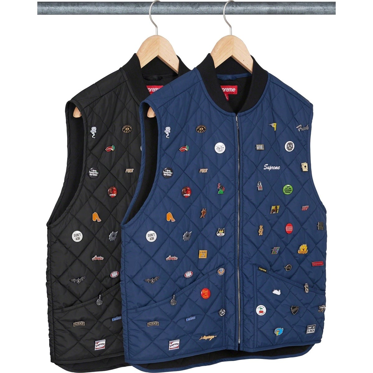 Pins Quilted Work Vest - fall/winter 2023 - SupremeCommunity