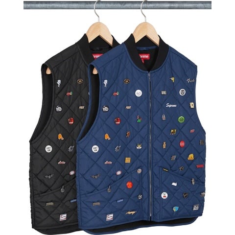 Pins Quilted Work Vest - fall/winter 2023 - SupremeCommunity