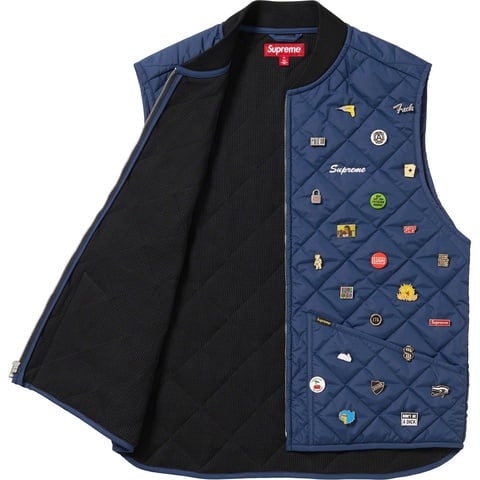 Pins Quilted Work Vest - fall/winter 2023 - SupremeCommunity