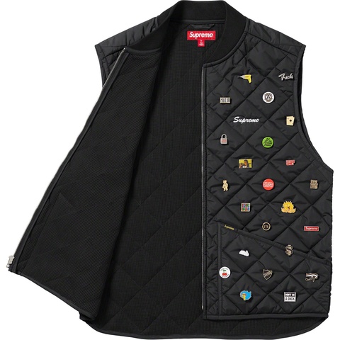Supreme Pins Quilted Work Vest - Colorway