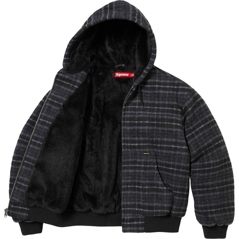 Supreme Plaid Wool Hooded Work Jacket - Colorway