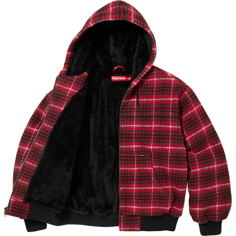 Plaid Wool Hooded Work Jacket - fall/winter 2023 - Supreme