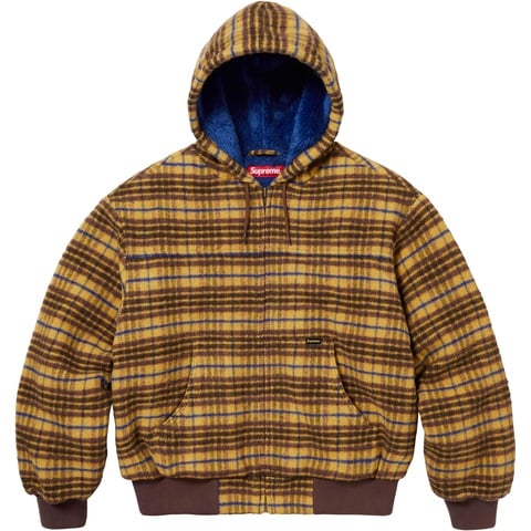 早い者勝ち✨Supreme hooded plaid パーカー 中綿ジャケット Plaid Wool Hooded Work Jacket - fall/winter 2023 - Supreme
