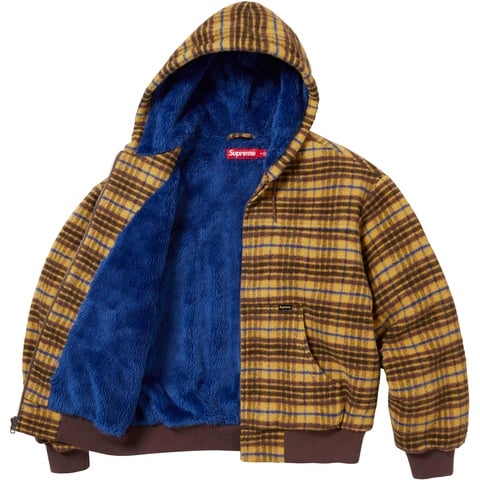 Plaid Wool Hooded Work Jacket - fall/winter 2023 - Supreme