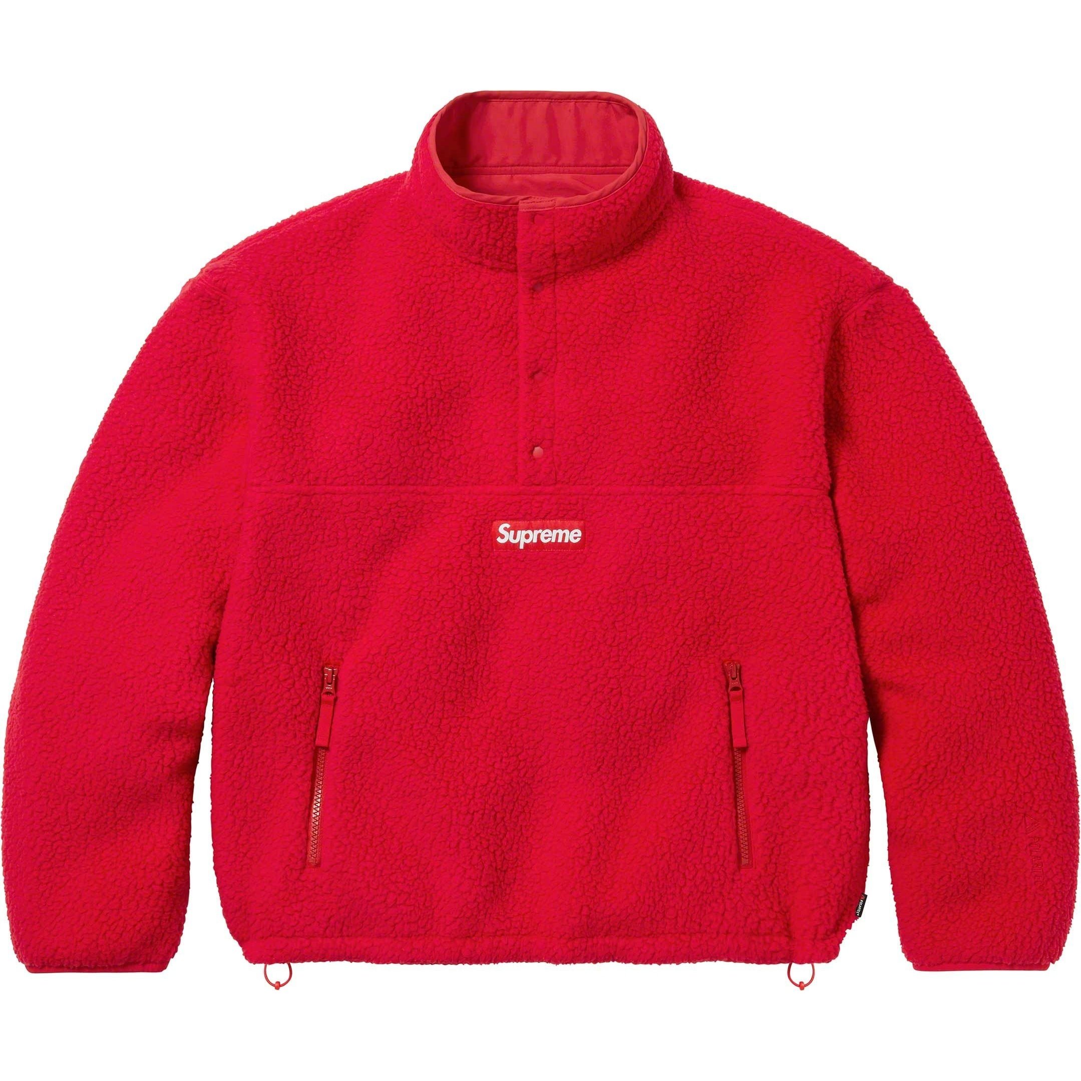 Supreme Polartec Shearling Reversible Pullover (FW23) - $198