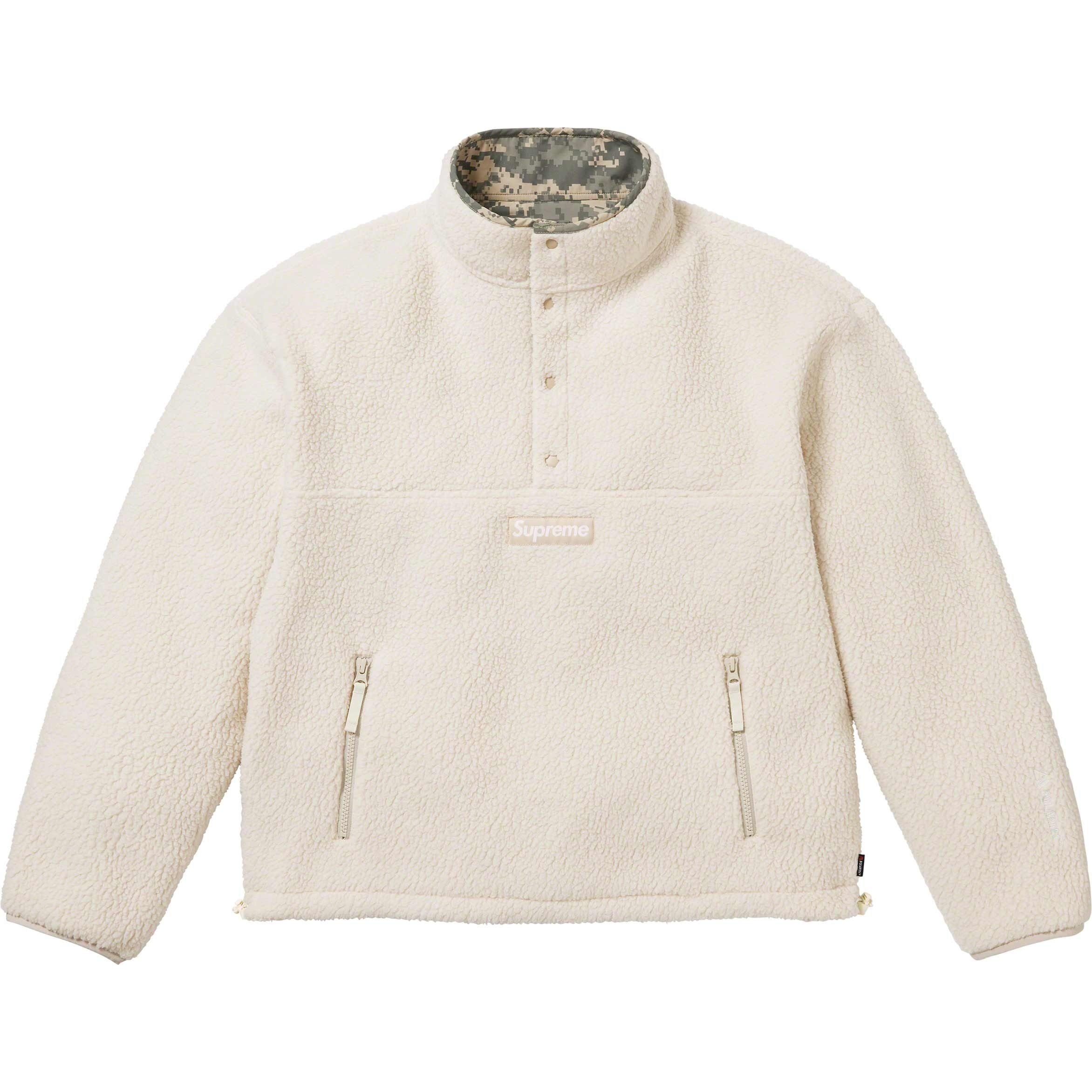 Supreme Polartec Shearling Reversible Pullover (FW23) - $198